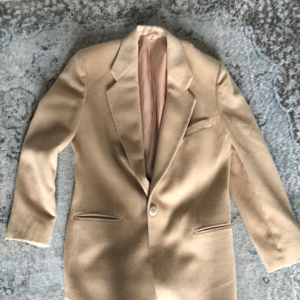 Camel hair blazer